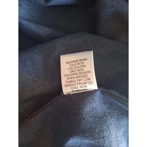 Sonoma Long Sleeve Button-Up Red Lobsters Shirt Men's  Navy With Medium - Picture 4 of 7